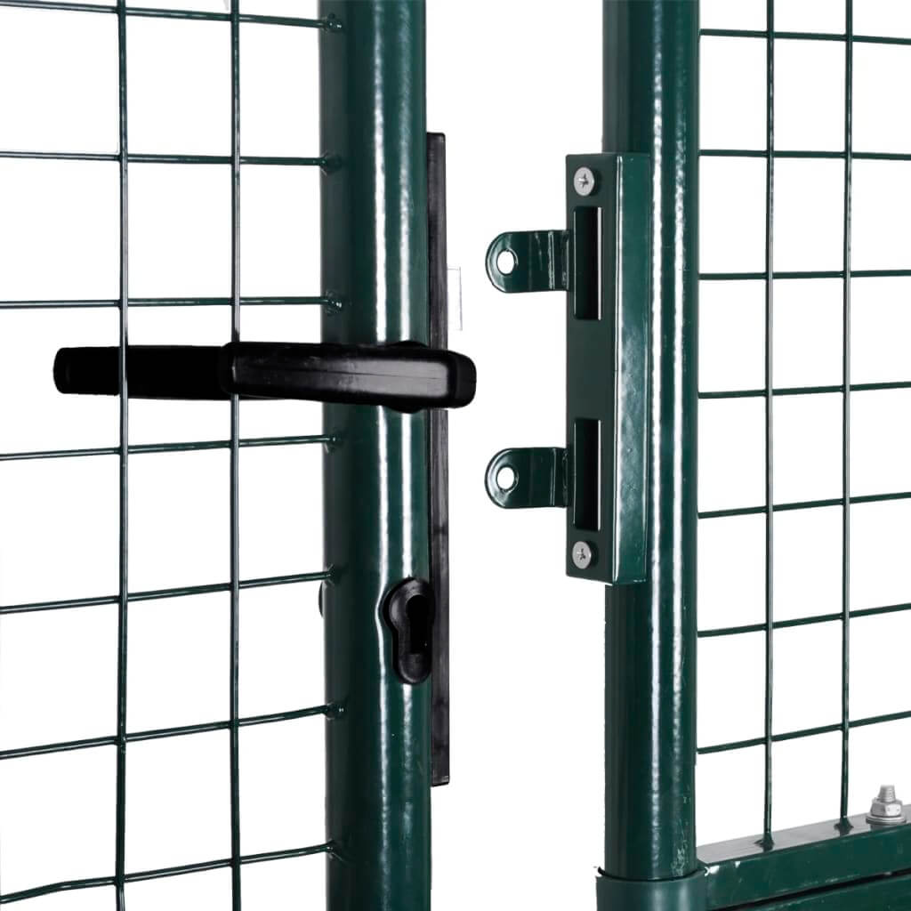 Double Door Fence Gate Powder-Coated Steel