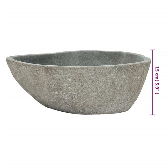 Basin River Stone Oval (37-46)x(29-36) cm