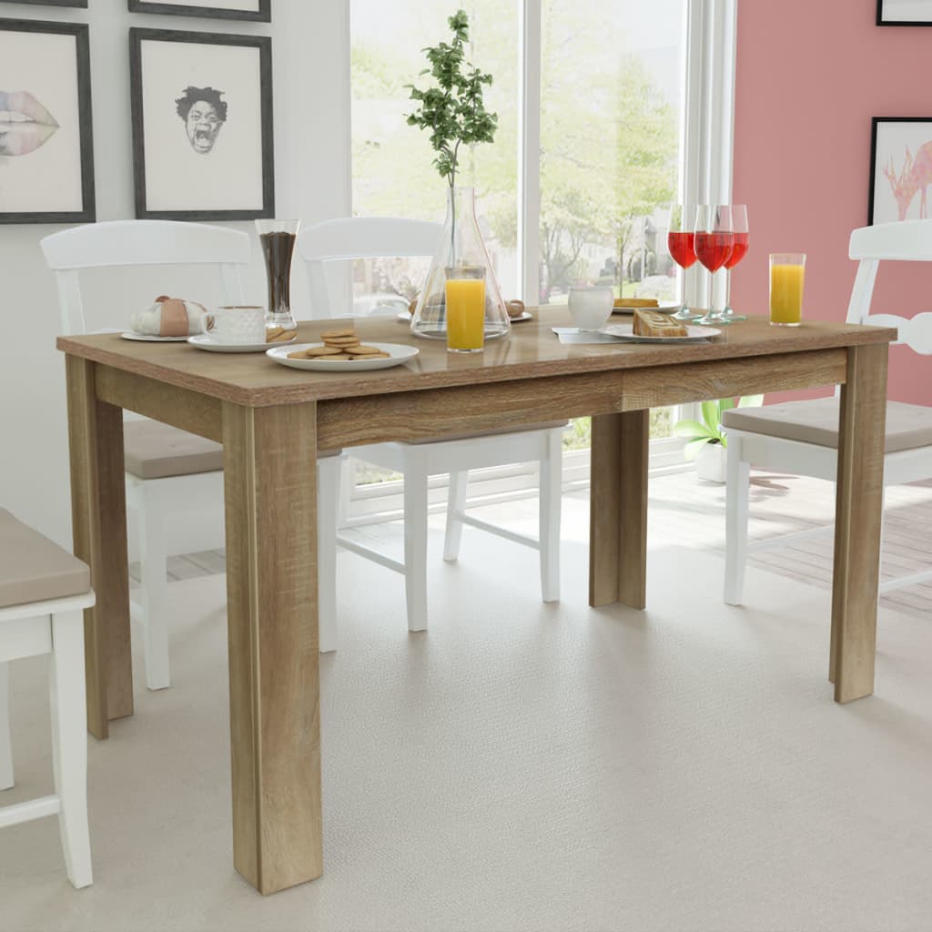 Dining Table 140x80x75 cm Oak , Furniture -> Tables -> Kitchen & Dining Room Tables , Durable,eligant,Furniture -,Home & Garden -,Kitchen & Dining Room Tables,Modern Design,new-305021,Tables -,Wooden Furniture