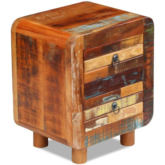 Night Cabinet Solid Reclaimed Wood 43x33x51 cm , Furniture -> Tables -> Bedside Tables