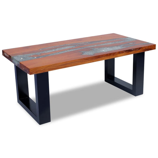 Coffee Table Teak Resin 100x50 cm , Furniture -> Tables -> Accent Tables -> Coffee Tables , Accent Tables -,Coffee Tables,eligant,Furniture -,Modern Design,new-305021,Tables -,TEAK