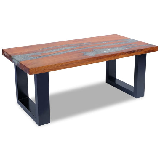 Coffee Table Teak Resin 100x50 cm , Furniture -> Tables -> Accent Tables -> Coffee Tables , Accent Tables -,Coffee Tables,eligant,Furniture -,Modern Design,new-305021,Tables -,TEAK