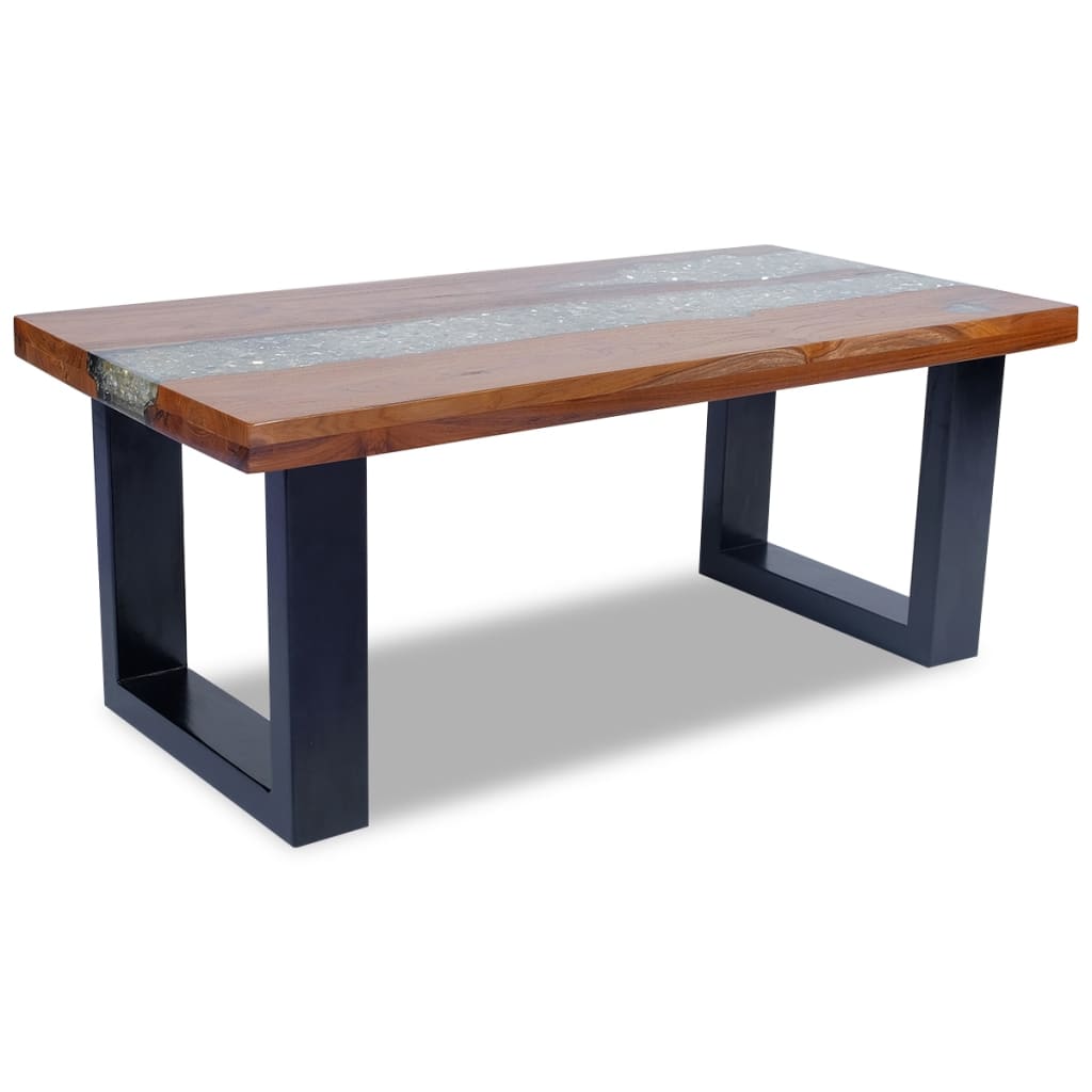 Coffee Table Teak Resin 100x50 cm , Furniture -> Tables -> Accent Tables -> Coffee Tables , Accent Tables -,Coffee Tables,eligant,Furniture -,Modern Design,new-305021,Tables -,TEAK