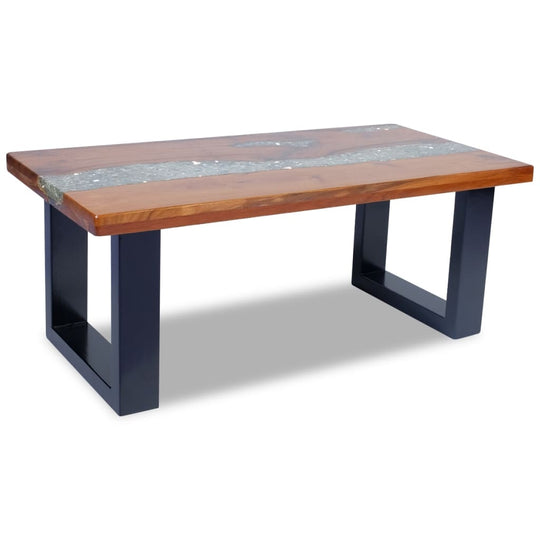 Coffee Table Teak Resin 100x50 cm , Furniture -> Tables -> Accent Tables -> Coffee Tables , Accent Tables -,Coffee Tables,eligant,Furniture -,Modern Design,new-305021,Tables -,TEAK