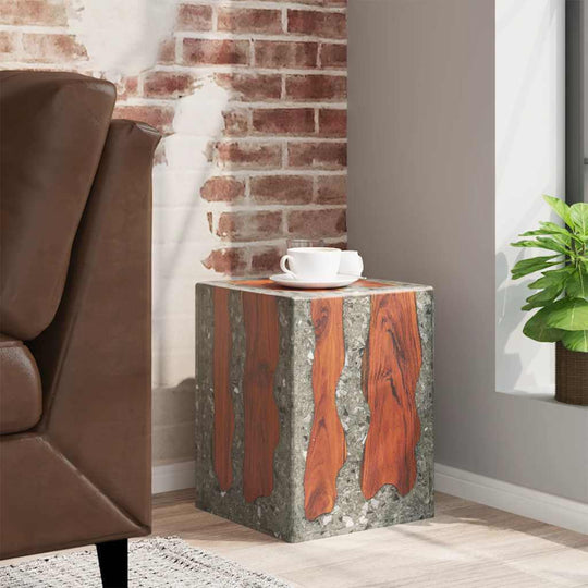 كرسي من خشب الساج الصلب والراتنج