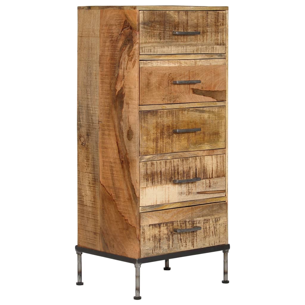 VidaXL Chest of Drawers 45x35x106 cm Solid Mango Wood