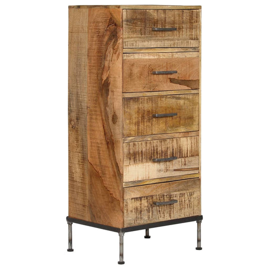 VidaXL Chest of Drawers 45x35x106 cm Solid Mango Wood