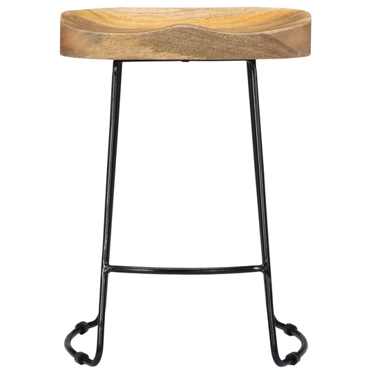 Gavin Bar Stools 2 pcs Solid Mango Wood , Furniture -> Chairs -> Table & Bar Stools