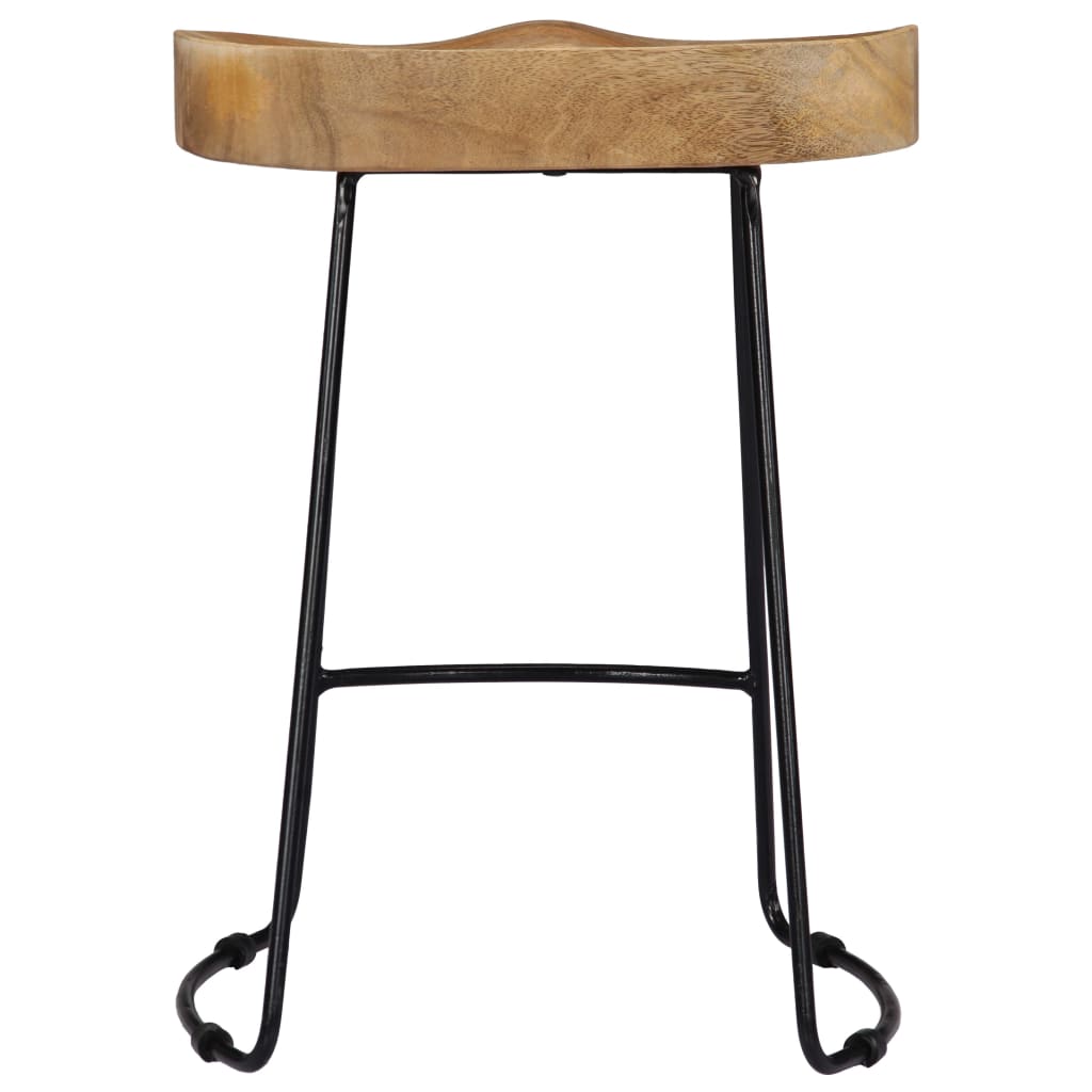 Gavin Bar Stools 2 pcs Solid Mango Wood , Furniture -> Chairs -> Table & Bar Stools