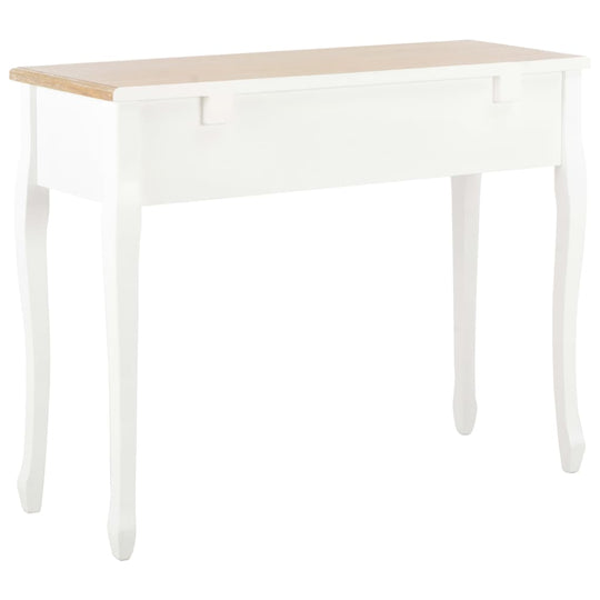 Dressing Console Table with 3 Drawers White