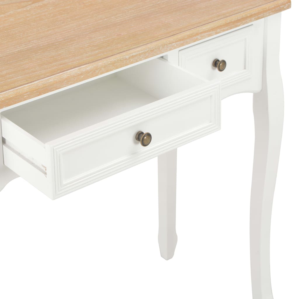 Dressing Console Table with 3 Drawers White