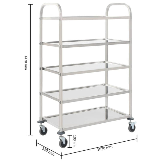 5-Tier Kitchen Trolley