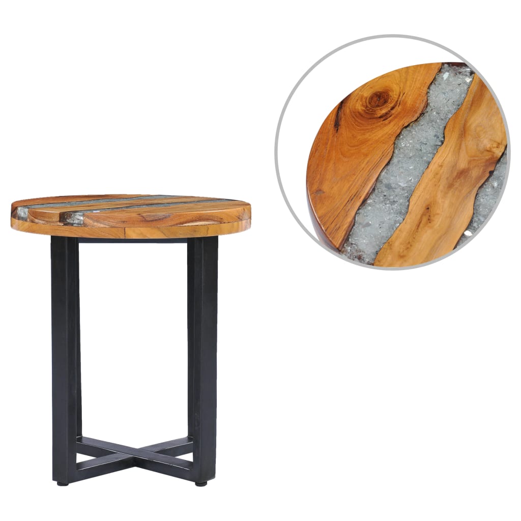 Coffee Table 40x45 cm Solid Teak Wood and Polyresin , Furniture -> Tables -> Accent Tables -> Coffee Tables , Accent Tables -,Coffee Tables,Durable,eligant,Furniture -,Home & Garden -,Modern Design,new-305021,Tables -,Wooden Furniture