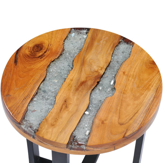 Coffee Table 40x45 cm Solid Teak Wood and Polyresin , Furniture -> Tables -> Accent Tables -> Coffee Tables , Accent Tables -,Coffee Tables,Durable,eligant,Furniture -,Home & Garden -,Modern Design,new-305021,Tables -,Wooden Furniture