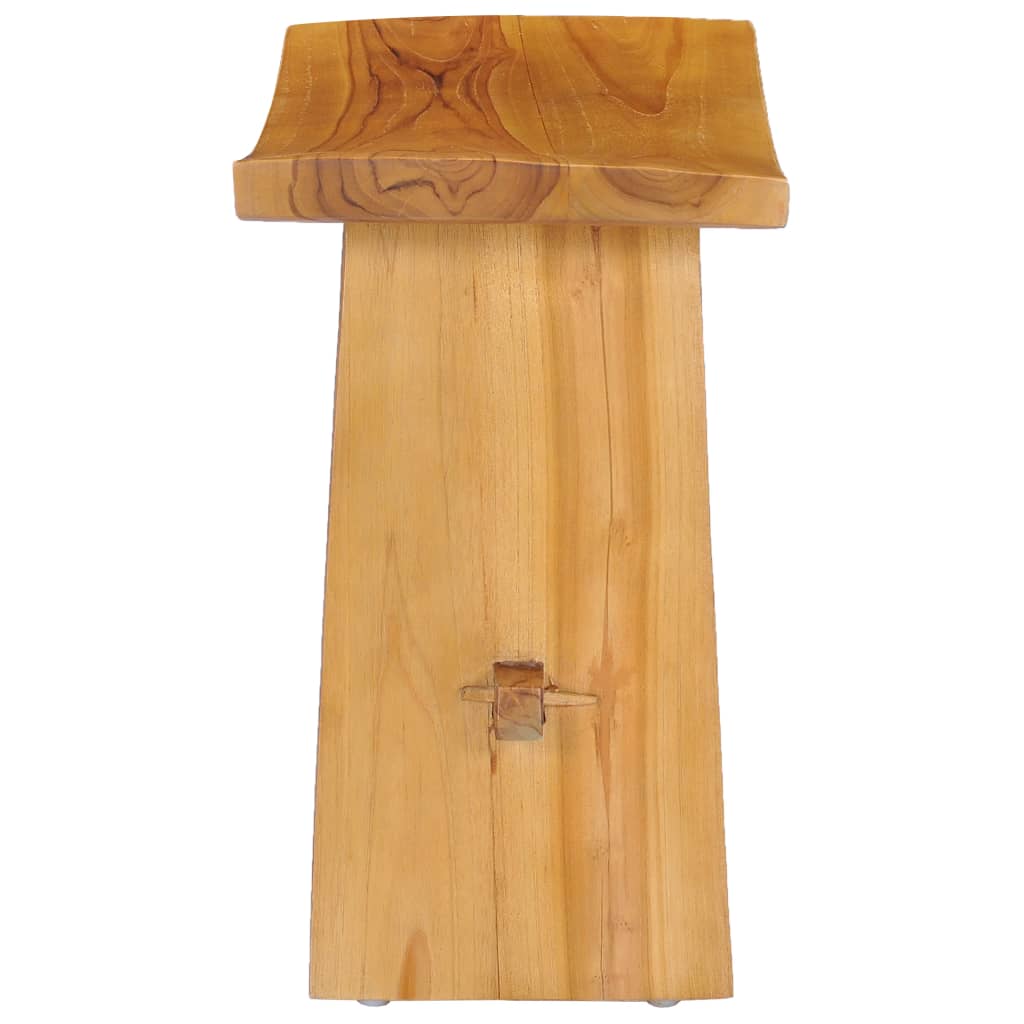 Solid teak wood stool featuring a unique design, perfect for multi-purpose use in any home decor setting.