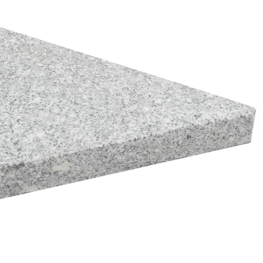 Umbrella Weight Plates 4 pcs Grey Granite Triangular 60 kg