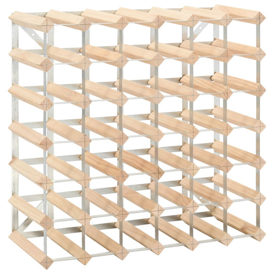 Wine Rack for 42 Bottles Solid Pinewood, modern design for stylish wine storage and display.
