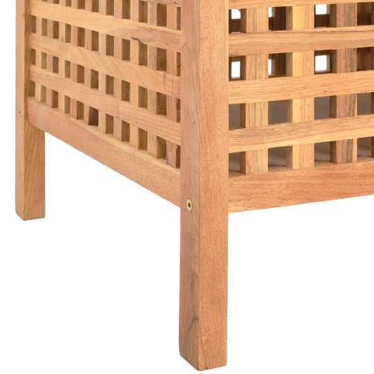 Storage Bench 93x49x49 cm Solid Walnut Wood with lattice design for stylish storage.