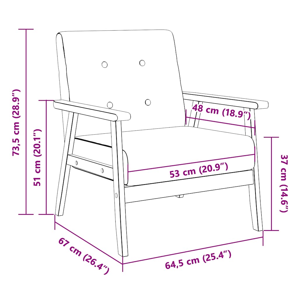 Armchair  Faux Leather