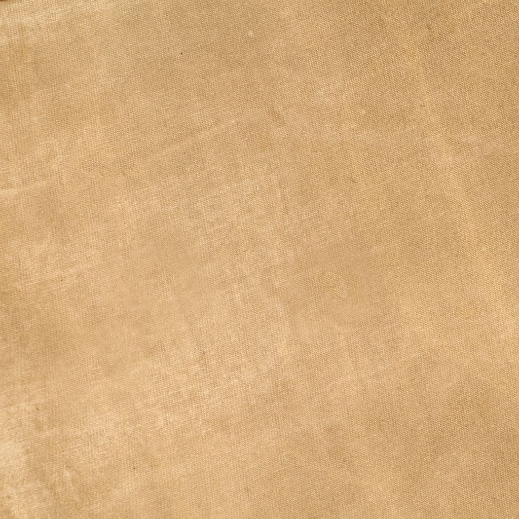 Butterfly Chair – Real Leather & Canvas Lounge Seat in soft beige leather texture.