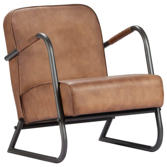 Relax Armchair Light Real Leather, perfect for home and garden furniture, enhancing your living space with comfort and style.