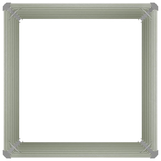 Raised Garden Bed  100x100x77 cm Galvanised Steel