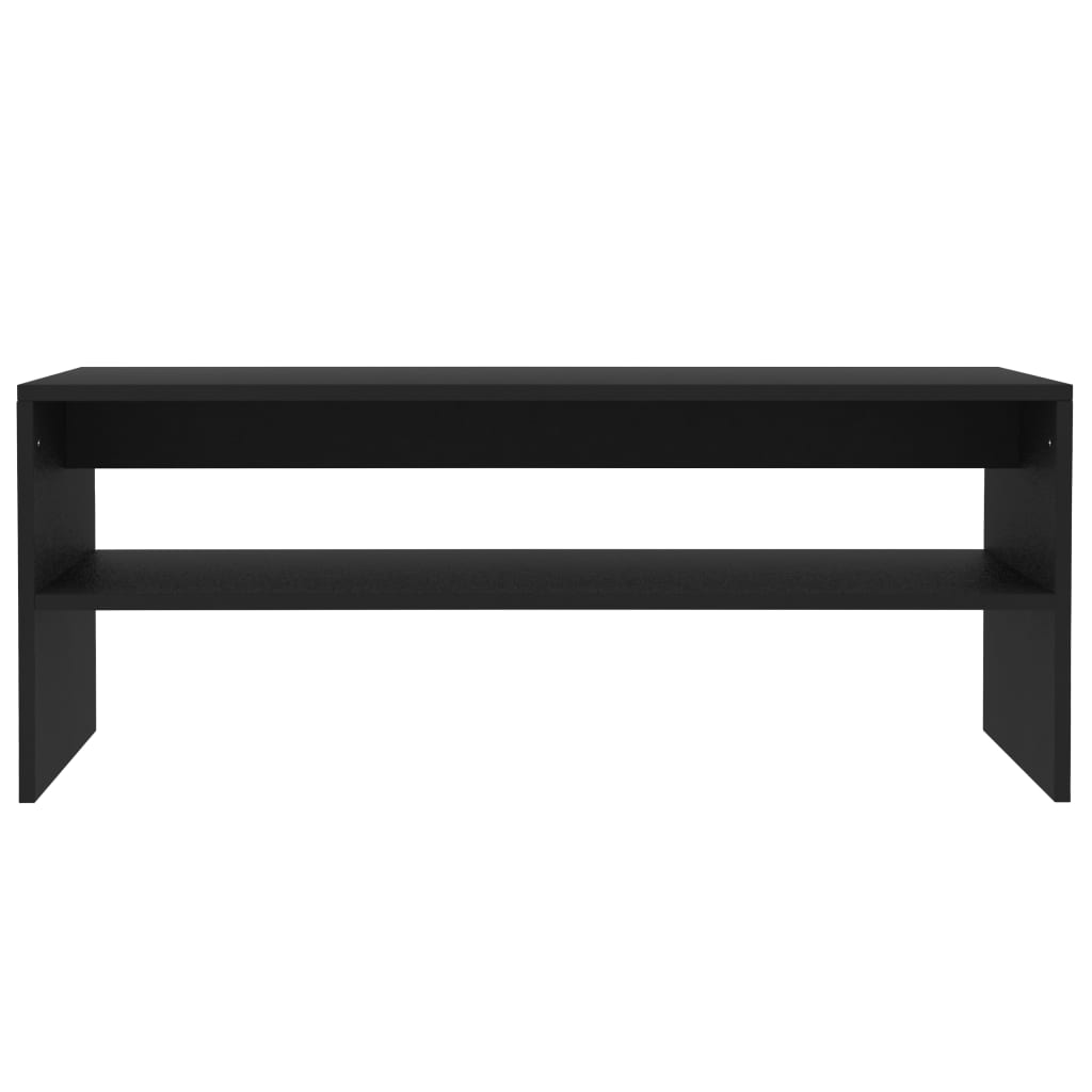 Coffee Table Black 100x40x40 cm Engineered Wood