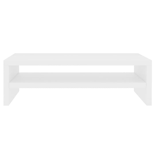 Monitor Stand White 42x24x13 cm Engineered Wood