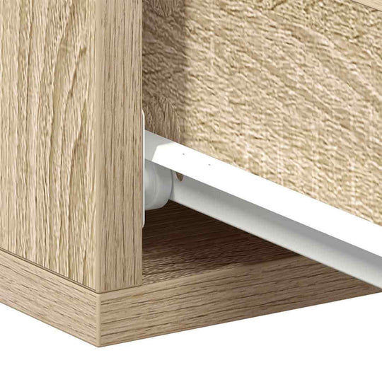 طاولة جانبية عائمة من خشب البلوط سونوما 40x30x15 سم من الخشب الهندسي