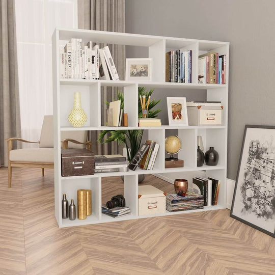 Room partition/Book Cabinet  110x24x110 cm Engineered Wood