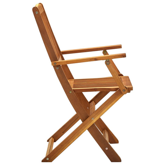 Folding Outdoor Chairs 4 pcs Solid Acacia Wood