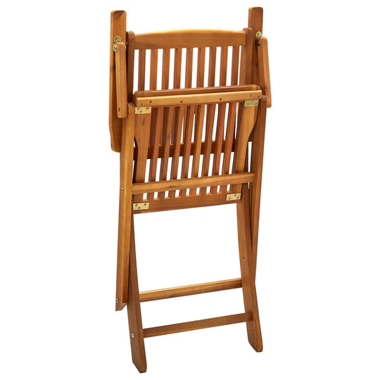 Folding Outdoor Chairs 4 pcs Solid Acacia Wood