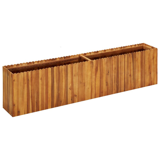 Garden raised bed made of solid acacia wood, ideal for outdoor gardening and enhancing outdoor living spaces.