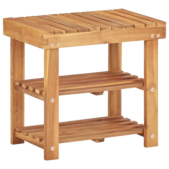 Shoe Rack 50x32x45 cm Solid Acacia Wood , Home & Garden -> Household Supplies -> Storage & Organisation -> Clothing & Wardrobe Storage -> Shoe Racks & Organisers