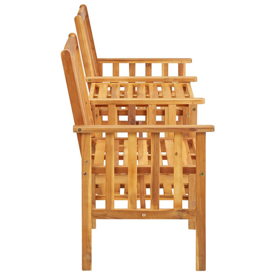 Garden Chairs with Tea Table 159x61x92 cm Solid Acacia Wood , Furniture -> Outdoor Furniture -> Outdoor Furniture Sets , Chairs -,Durable,eligant,Furniture -,Home & Garden -,Modern Design,new-305021,Outdoor Furniture -,Outdoor Furniture Sets,Tables -,Wood