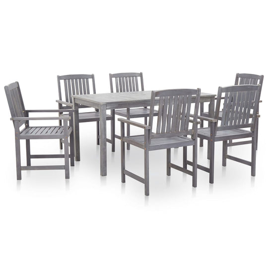 7 Piece Outdoor Dining Set Wash Solid Acacia Wood , Furniture -> Outdoor Furniture -> Outdoor Furniture Sets , Durable,eligant,Furniture -,Home & Garden -,Modern Design,new-305021,Outdoor Furniture -,Outdoor Furniture Sets