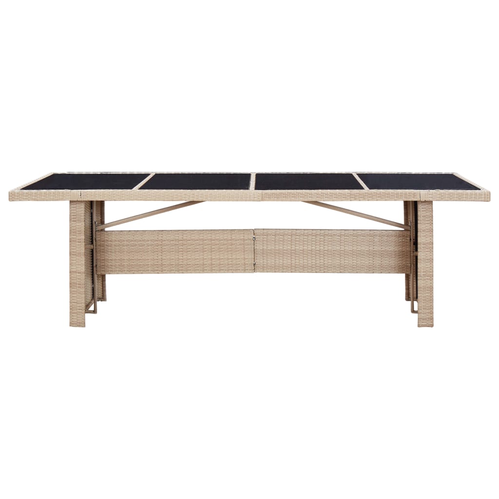 طقم طعام خارجي مكون من 9 قطع مع وسائد بولي راتان