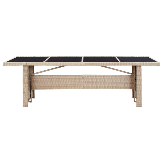 طقم طعام خارجي مكون من 9 قطع مع وسائد بولي راتان