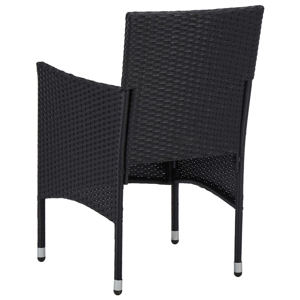 Garden Dining Chairs 2pcs Poly Rattan , Garden Chairs , Chairs -,Furniture -,garden decor,Luxury Furniture,Modern Design,new-305021,Outdoor Chairs,Outdoor Furniture -,Outdoor Seating -,poly rattan,set of 2,Weather-resistant