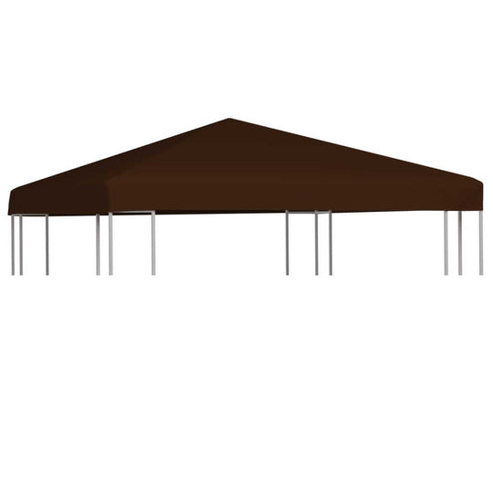 Brown gazebo top cover 310 g/m² suitable for outdoor furniture protection against sun and rain.