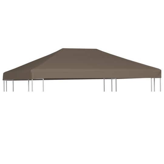 Gazebo top cover 310 g/m² in taupe, providing outdoor protection against sun and rain for furniture and lounge areas.