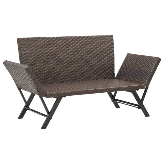 Garden Bench with Cushions 176 cm Poly Rattan , Furniture -> Outdoor Furniture -> Outdoor Seating -> Outdoor Benches