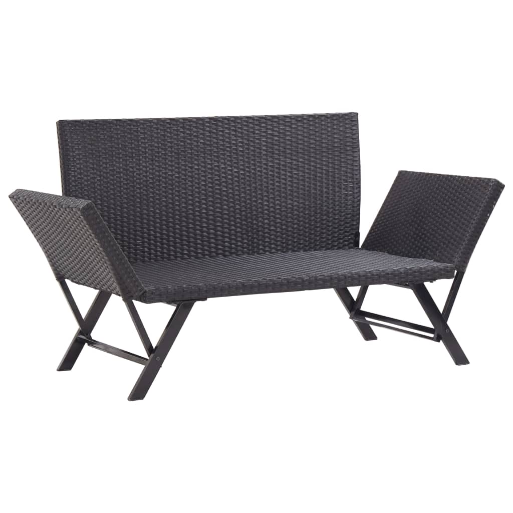 Garden Bench with Cushions 176 cm Poly Rattan , Furniture -> Outdoor Furniture -> Outdoor Seating -> Outdoor Benches