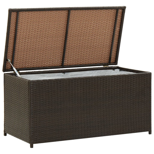 Garden Storage Box Poly Rattan 100x50x50 cm , Furniture -> Outdoor Furniture -> Outdoor Storage Boxes