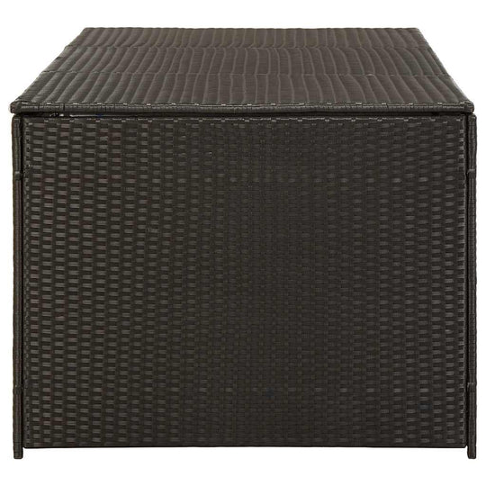 Garden Storage Box Poly Rattan 180x90x70 cm