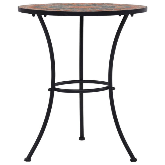 Mosaic Bistro Table /Grey 60cm Ceramic