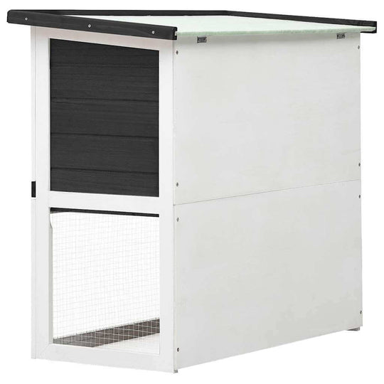 Outdoor Rabbit Hutch  Door  Wood for small animals with spacious design and iron wire mesh.