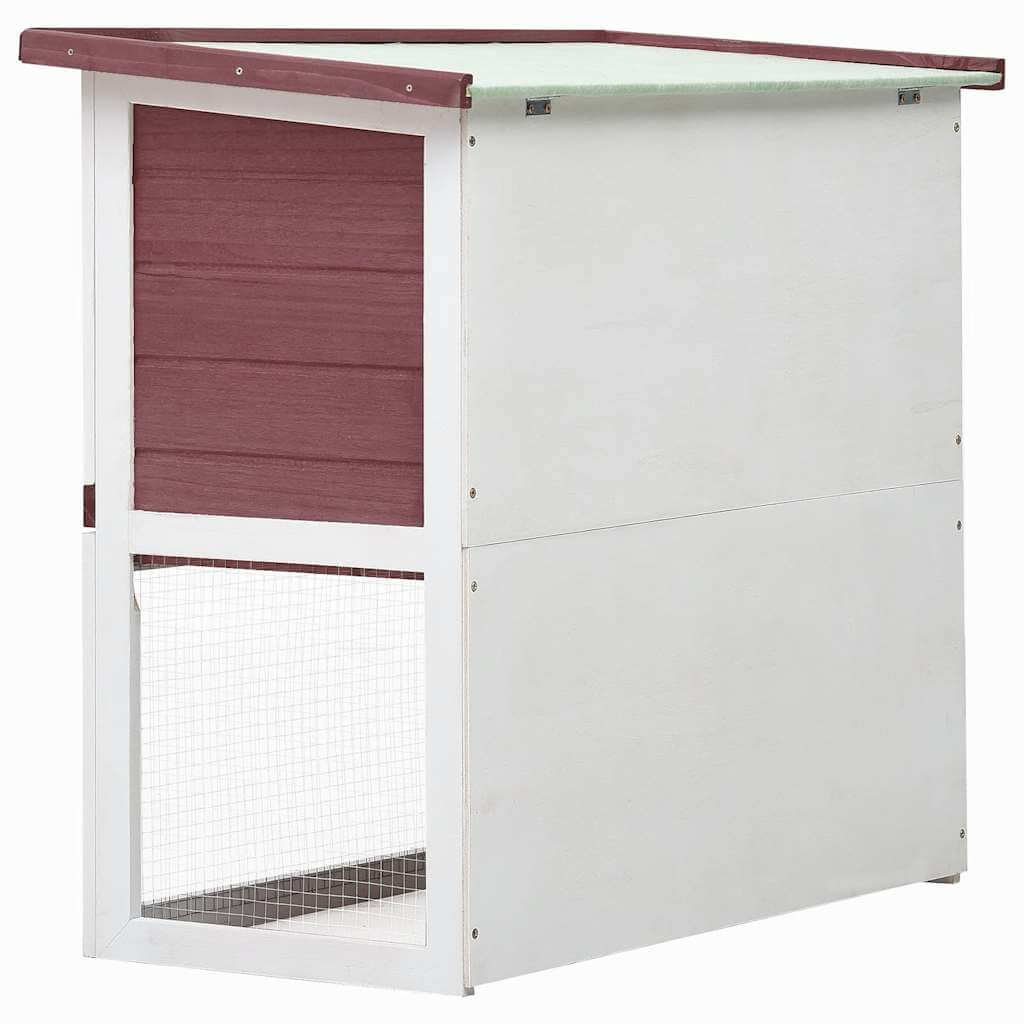 Outdoor Rabbit Hutch Door Wood - Quality hutch for small animals with spacious design and iron wire mesh for safety.