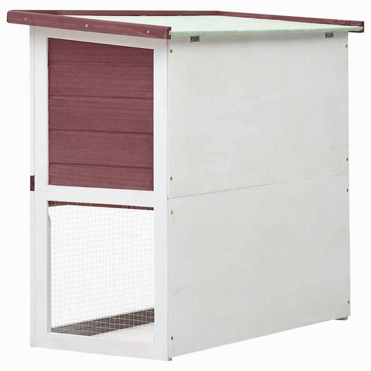 Outdoor Rabbit Hutch Door Wood - Quality hutch for small animals with spacious design and iron wire mesh for safety.