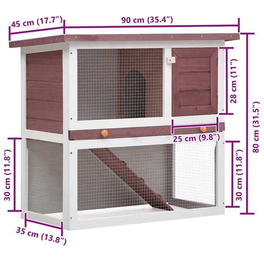 Outdoor Rabbit Hutch Door Wood with iron mesh and ample space for small pets.